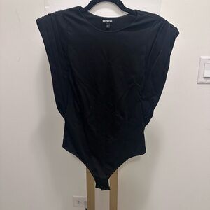 Express Elegant Black Bodysuit